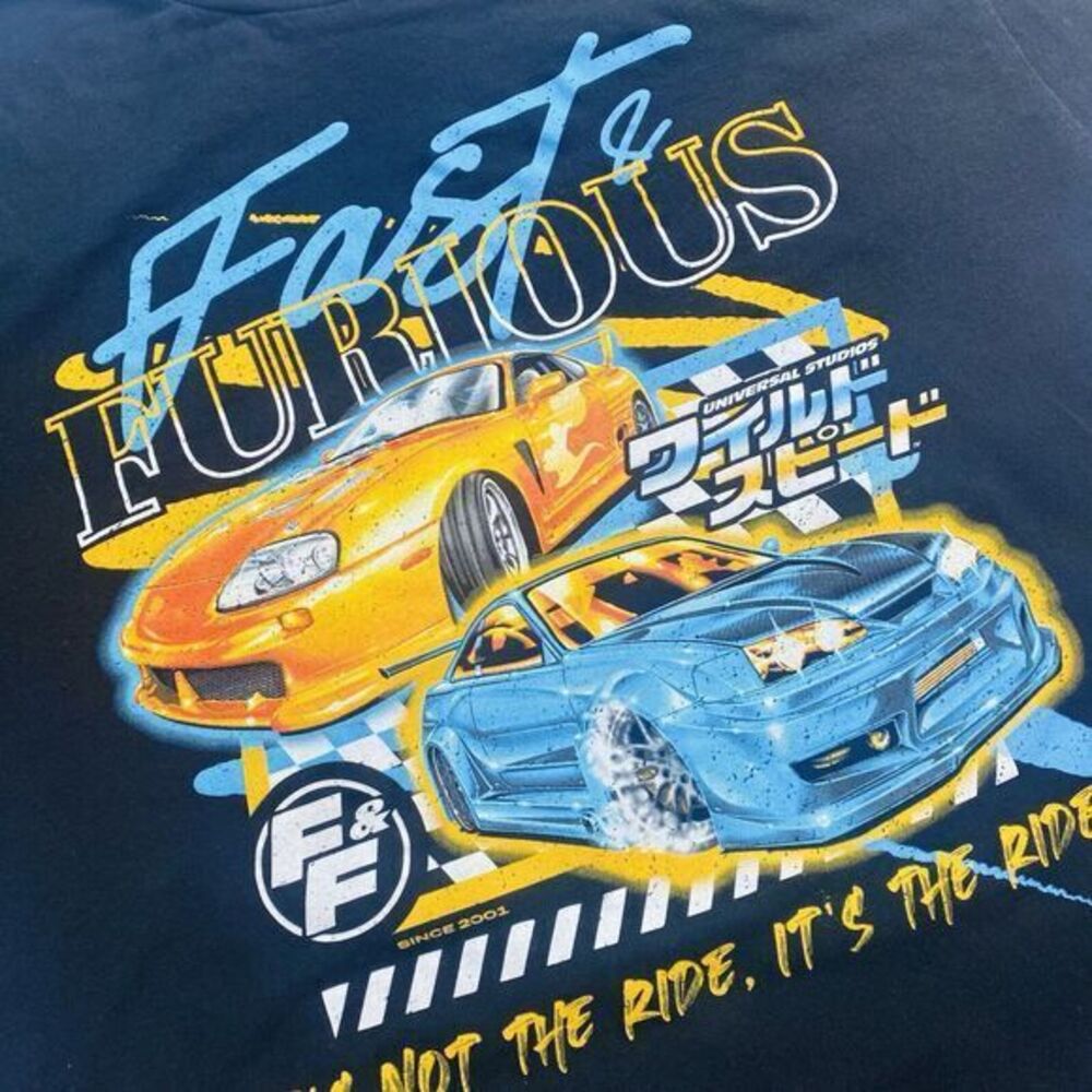 Fast & Furious Its Not The Ride Its The Rider T-Shirt Men XXL Short Sleeve Black